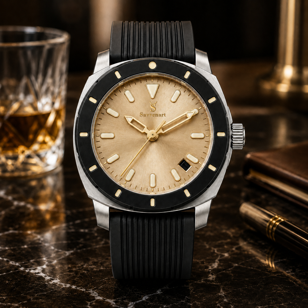 Savwatch Men's Rugged Dive-Style Watch (Sav001)
