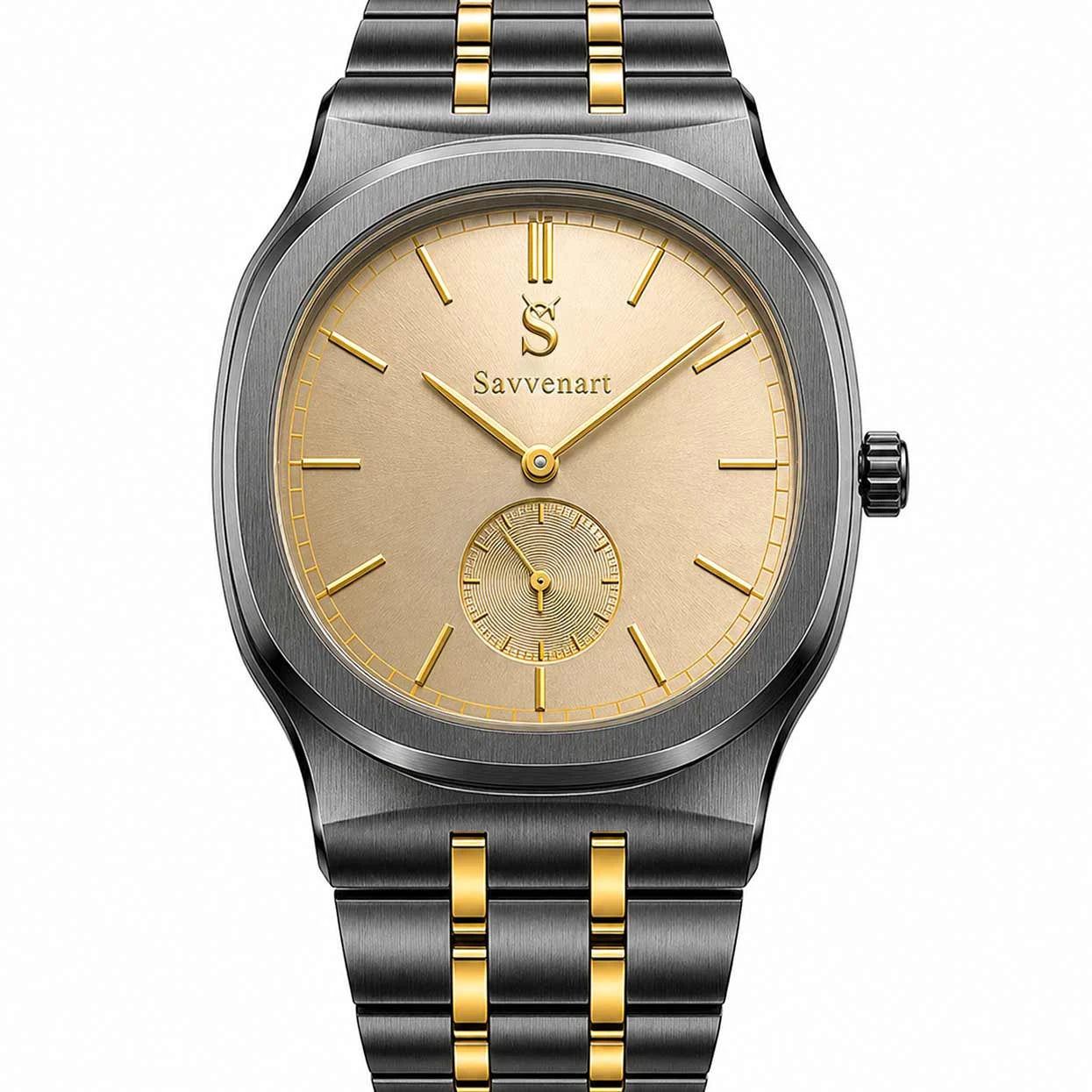 Heritage 1965 two tone mens gift watch front view