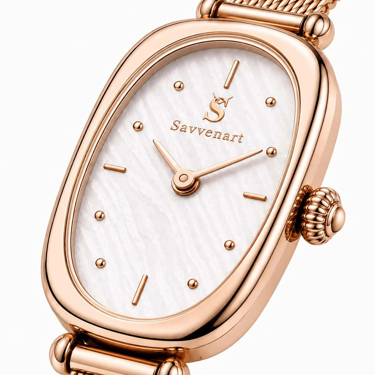 Rose Vintage mother of pearl dial close-up