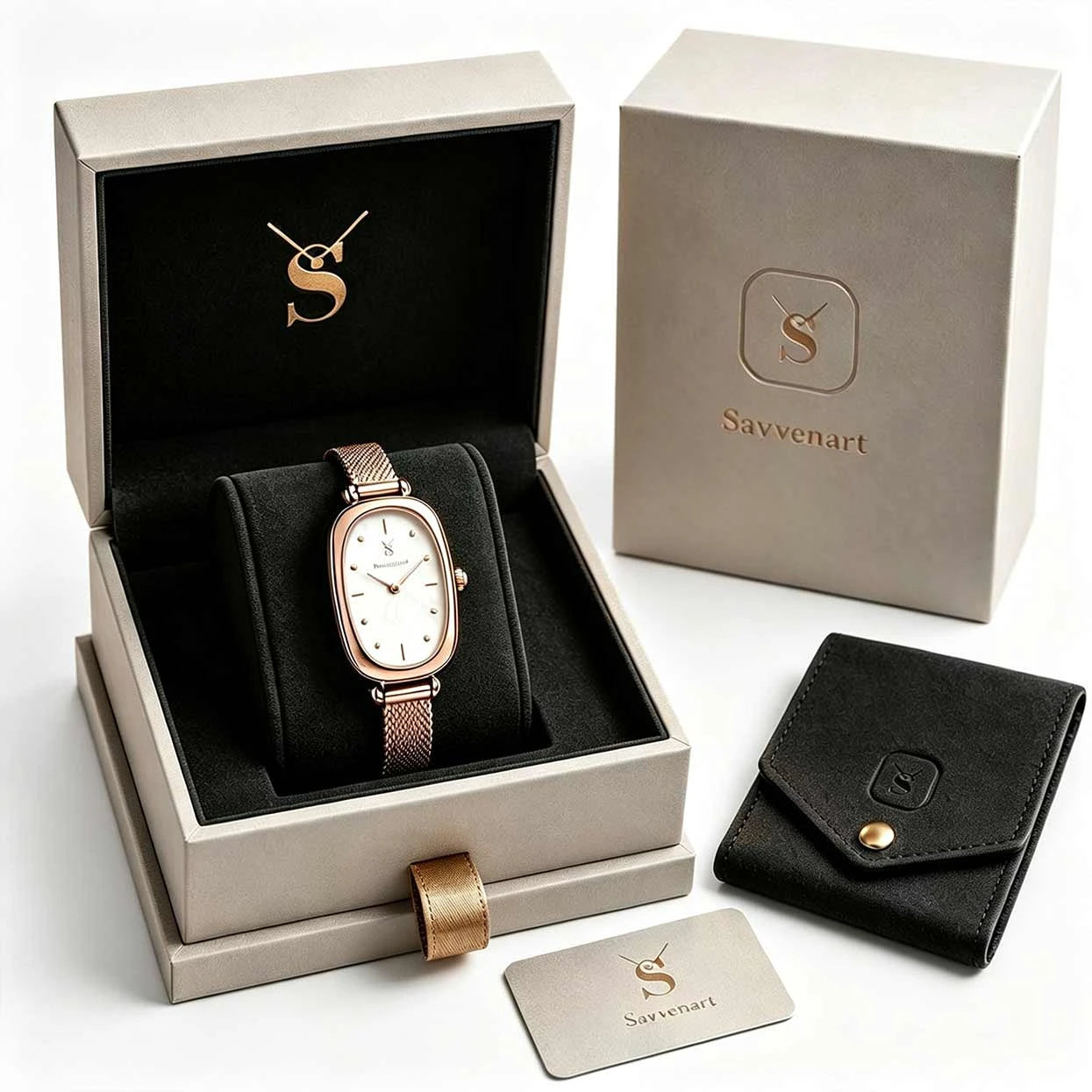 Rose Vintage gift box watch set